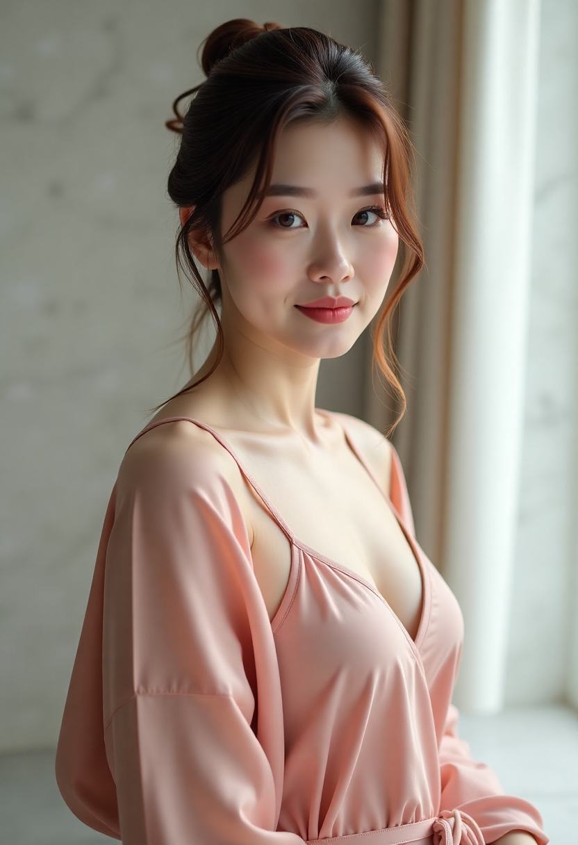 暖调妆容创作现场